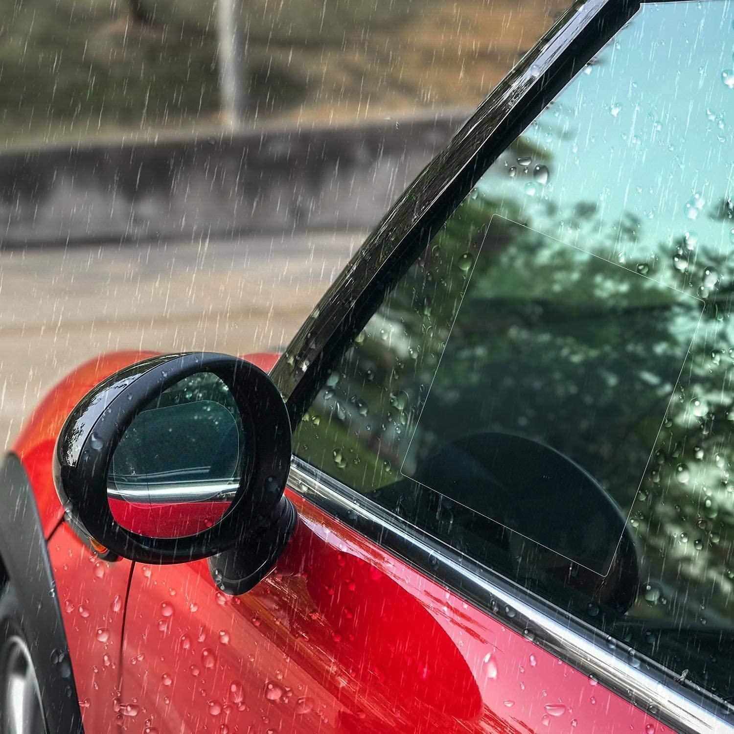 Anti Fog Anti Mist Rainproof Universal Car Accessories Rear-View Mirror (Pack of 2)